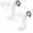 A47 White 7.5"×6.7"×1.2" 2Pack, variant on 2Pcs Halloween Decorations Halloween 3D Cute Animal Tail Pendant Women Holder Pompoms Tail Fashionable Hairy Tail 50Cm Halloween Plush Tail With Plush Ear Headband Event & Party
