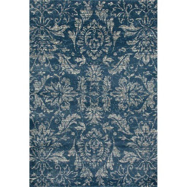 Art Carpet 841864103397 2 x 4 ft. Arabella Collection Arabesque Woven Area Rug, Blue