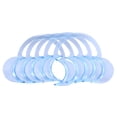 thumbnail image 1 of 10 piezas de abridor bucal blanqueador de dientes, retractor dental transparente tipo C, azul, mediano, 1 of 3