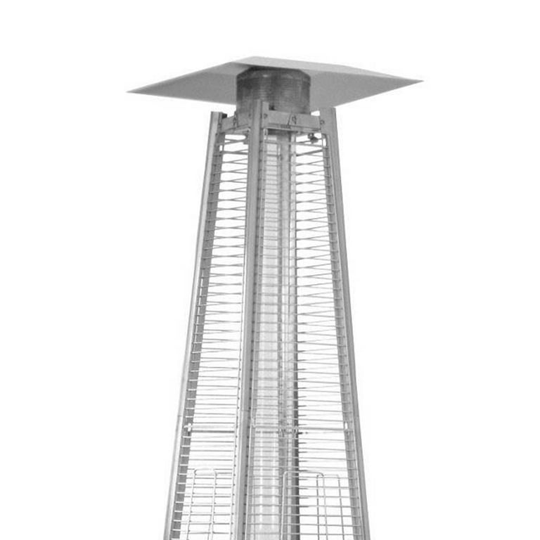 AZ Patio Heaters Tall Quartz Glass Tube Liquid Propane Stainless Steel Heater AZ Patio Heaters Tall Quartz Glass Tube Liquid Propane Stainless Steel Heater