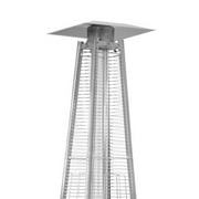 Glass Tube Heater-Tall Quartz Glass Tube AZ Patio Heater- Matte Black