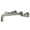 Brushed Nickel, variant on Kingston Brass KS8021KL Whitaker Two-Handle 3-Hole Wall Mount Roman Tub Faucet in Polished Chrome
