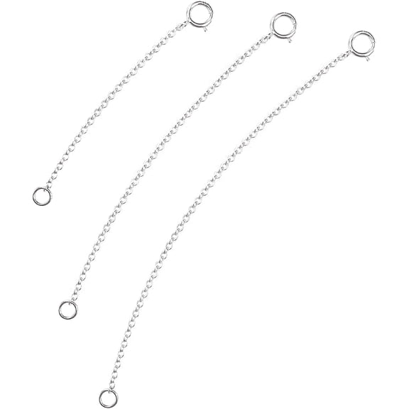 DESIGNICE 2026 New 3-Pack Necklace Extenders – 2,3,And 4 Inch for Pendants,Charms,Chains,Jewelry,Necklaces,Bracelets