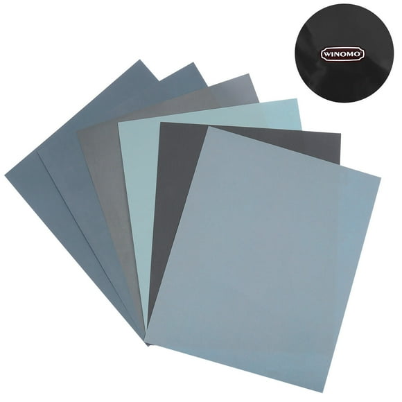 OULII Wet Sanding Sheets 6Pcs for Automotive and Furniture Refinishing