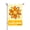 Color 7, variant on Amhnf Linen Garden Flag With Bright Orange Daisy And Welcome Text For Home Outdoor Garden Yard Decor 12x18 inch