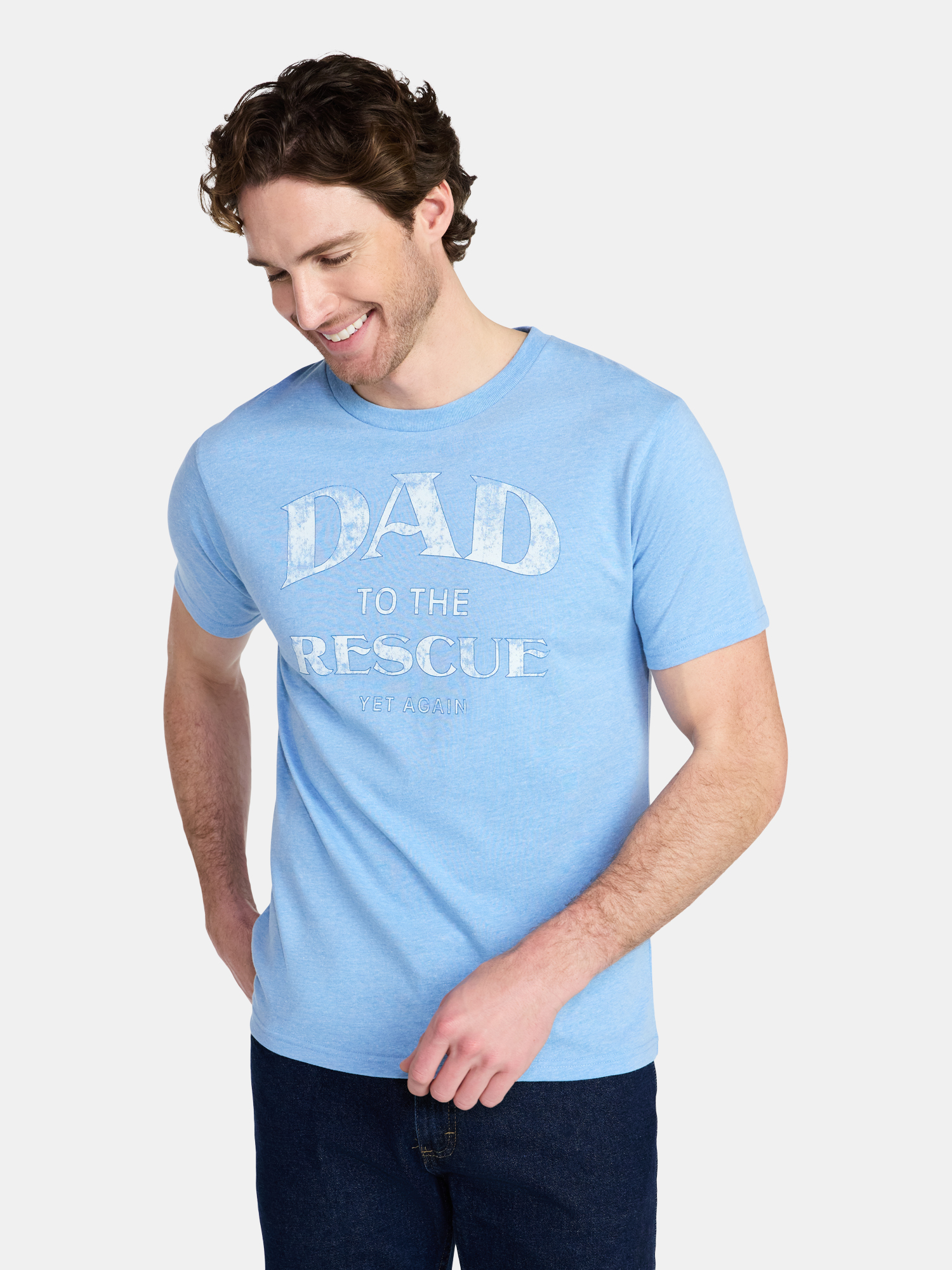 Father's Day Men's Rescue Dad Graphic Tee by Way to Celebrate, Sizes XS-5XL