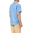 thumbnail image 3 of MODA NOVA Big & Tall Men's Summer Striped Shirts Short Sleeves Button Down Beach Shirt, 3 of 6