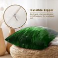 thumbnail image 4 of Birch Tree Forest Pillow Covers Set of 2, Misty Deep Green Wood Mountain Decorative Throw Pillowcases 16x16 Inches, Soft Cushion Cover Double Side Print for Home Decor, 4 of 6