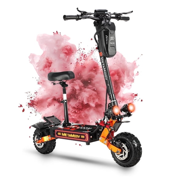 ZO01 PLUS Electric Scooter Adults, 6000W Dual Motors Up to 55 MPH, 60 Miles Long Range 60V 35AH, 11" Off Road Tubeless Tires, C-Type Full Suspensions E Scooter with Seat & Damper