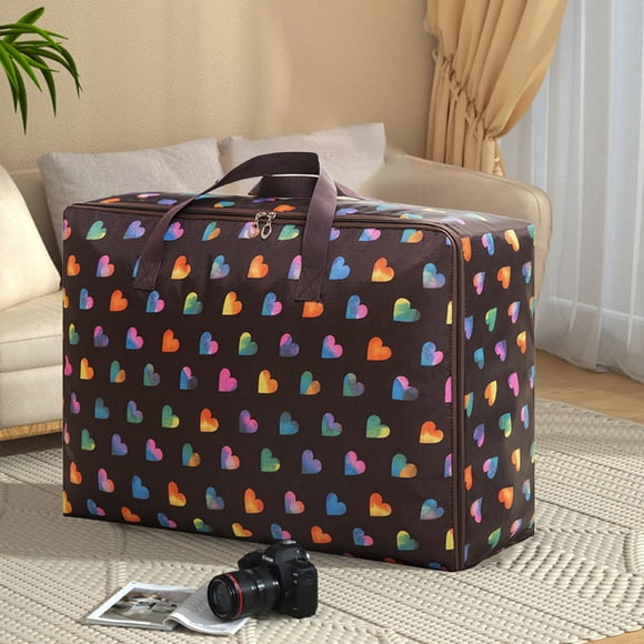 COM1950s Sacs de Rangement Robustes des Années 1950 avec Poignées Renforcées, Double Fermeture Éclair, Grande Capacité pour Vêtements, Jouets, Décorations de Noël