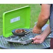 Flame King 2-Burner Portable Camping Stove Grill for Outdoor Cooking, Backpacking