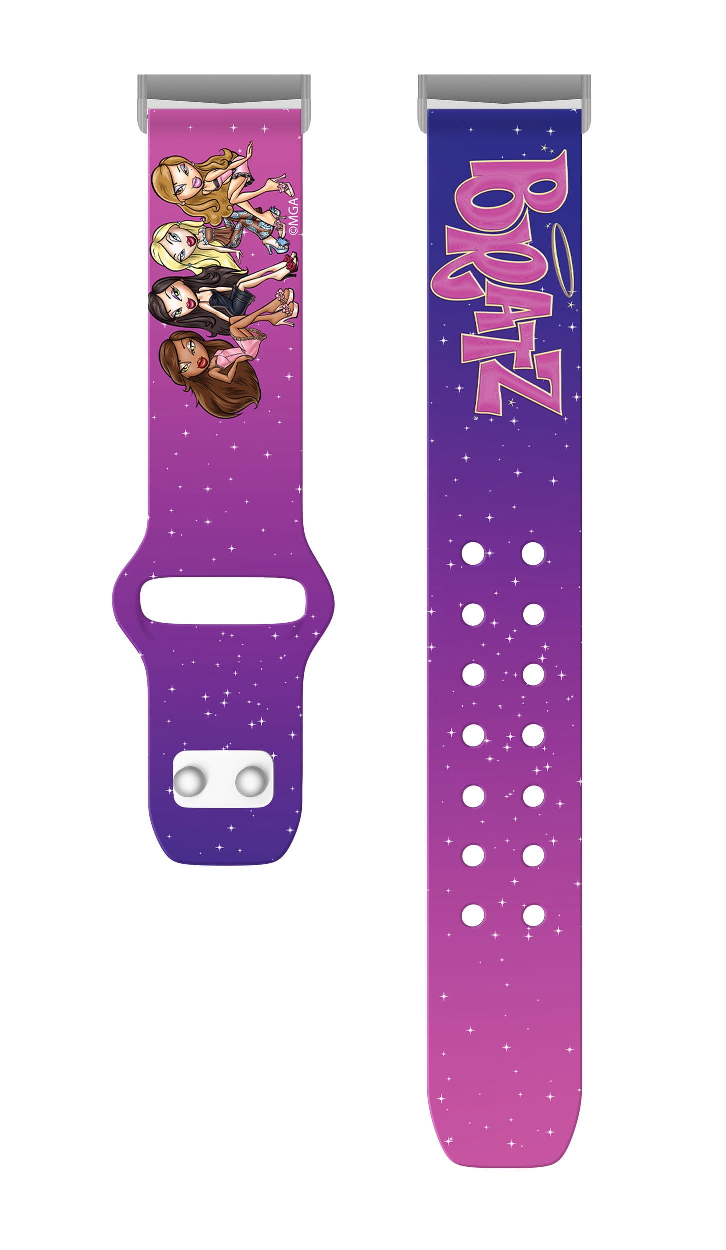 Bratz Classic HD Watch Band Compatible with FitBit Versa 3 & Sense (20mm Long Nighty Night) by Affinity Bands