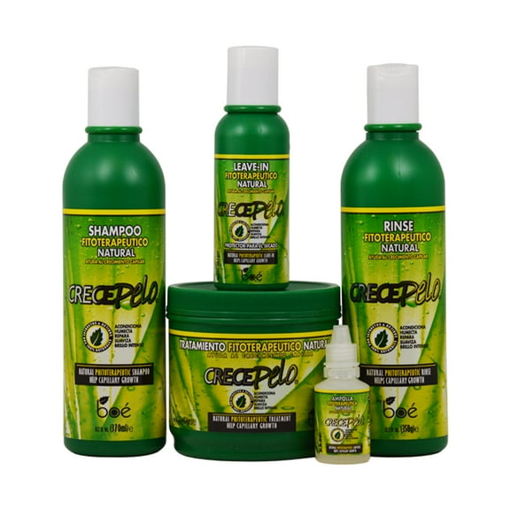 BOE Crece Pelo 5 Pack Combo Set w/ Tote Bag