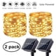 thumbnail image 1 of Guirnalda de luces solares para exteriores (2/1 unidad), luces LED solares de hadas, iluminación decorativa impermeable de alambre de cobre para interiores y exteriores, patios, bodas, fiestas,, 1 of 7