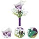 thumbnail image 4 of KAKOWELY Broche de flores artificiales con ramillete, accesorio fotográfico para bodas, 4 of 5