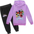 2024 Spring and autumn hooded children's Smiling Critters, boys and ...