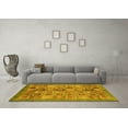 thumbnail image 3 of Ahgly Company Indoor Rectangle Abstract Yellow Modern Area Rugs, 4' x 6', 3 of 4