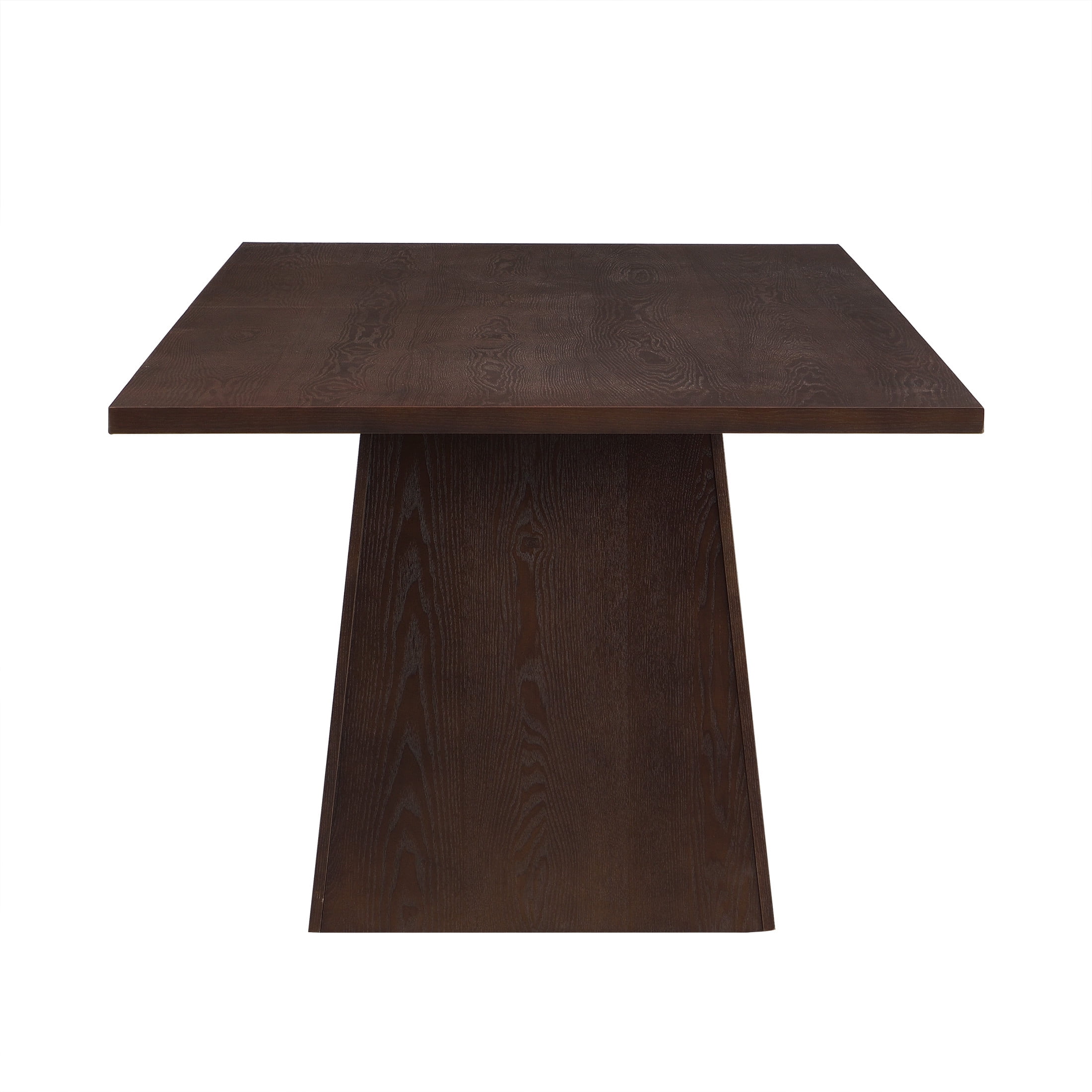Christopher Knight Home 82" Pedestal Dining Table, Rectangular Seats 6-8, Solid Wood & MDF, Espresso