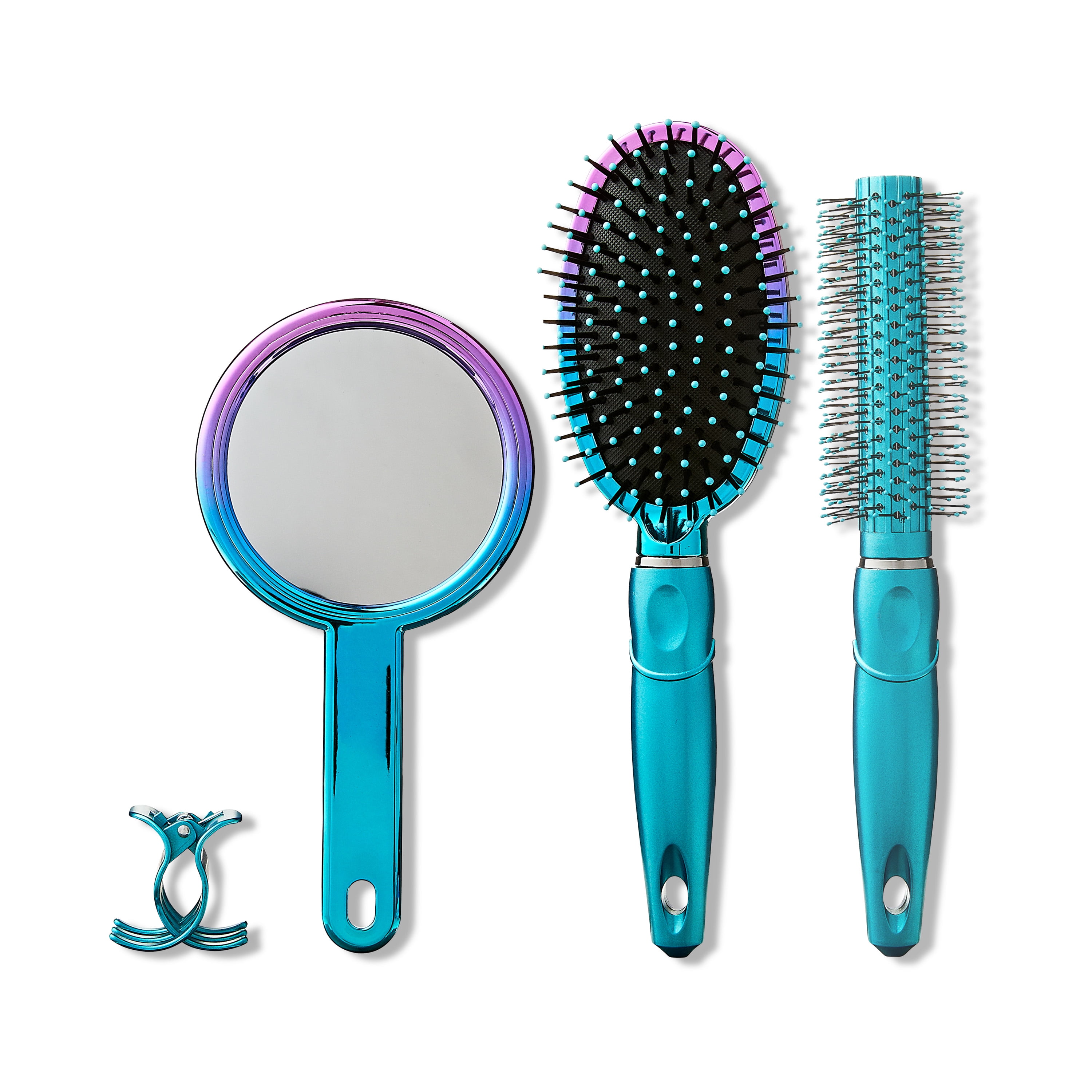 2 pack) Blue 5-Piece Hairbrush Set - Walmart.com