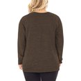 thumbnail image 3 of Women's Plus Size Casual Long Sleeve Twist Knot Tunics Tops Blouses Tshirts for Women, 3 of 6