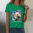 thumbnail image 2 of felwors 250 Anniversary USA Shirt for Women 250 Years American Flag Statue of Liberty 250th Anniversary USA Tshirts Patriotic T Shirt (Green, XXXL), 2 of 8