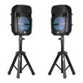 thumbnail image 6 of QFX PBX-808TWS Dual 8-Inch Portable Bluetooth PA Speaker System with Stands, Wired Mics, Remotes, USB/FM/TWS/LED, 6 of 11