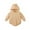 Beige, variant on EnJoCho Kids Fall Romper Baby Unisex Solid Long Sleeves Hooded Sweateshirt with Pocket Toddler Boys Girls Cute Daily Jumpsuit Home Outing Outwear
