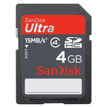 UPC 878587000153 product image for Sandisk Ultra SDHC 4 GB Class 4 Flash Memory Card (SDSDH-4096) | upcitemdb.com