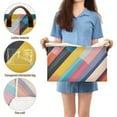 thumbnail image 5 of Yayeee Foldable Storage Basket for Shelves with Handles Waterproof Cloth Bins, Color Striped, 5 of 7