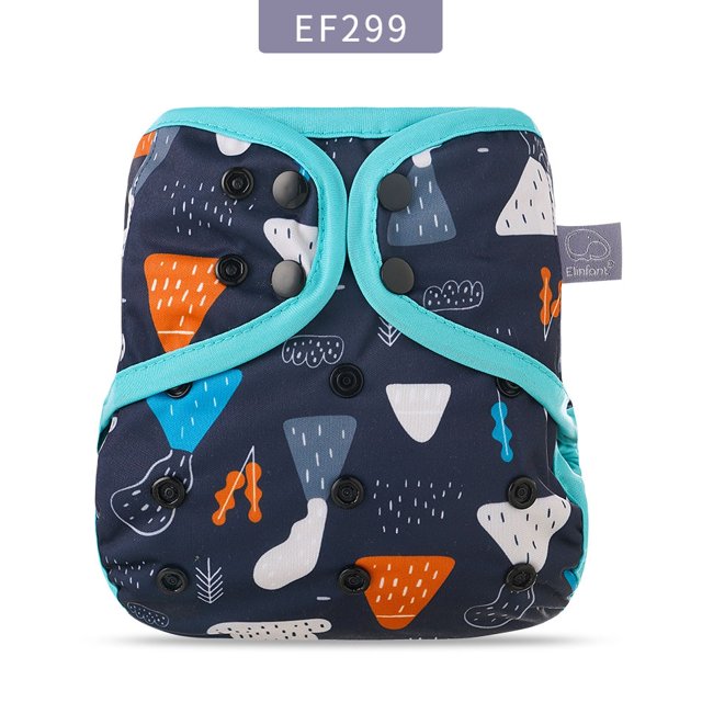 Elinfant bigger size adjustable waterproof diaper cover washable reusable fashion print for 10-20kg baby cloth diaper
