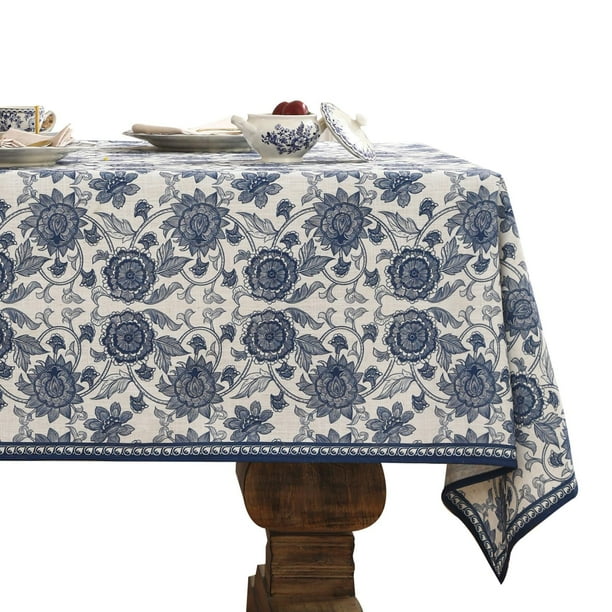 Mantel patdrea Vintage Azul Rectangular 140x200 cm