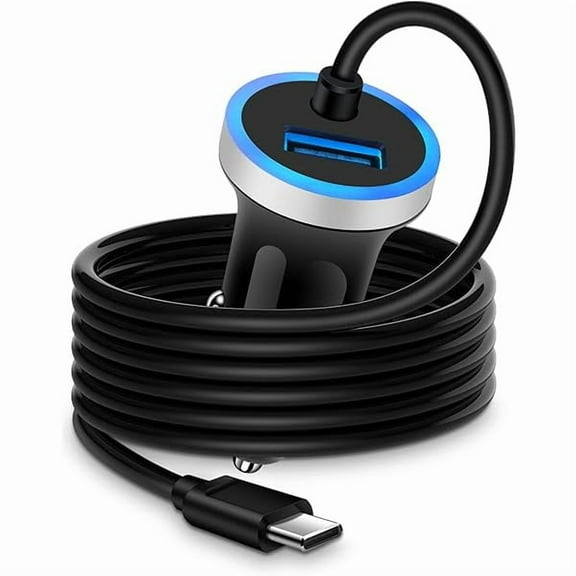 Cell Phone Car Charger for Samsung Galaxy A16 A25 A15 5G A13 A14 A24 A03s S25 S24 FE S23 S22 Ultra S21 S20 iPhone 15, USB C Cigarette Lighter Adapter Usbc Cord Fast Charging Typec Cargador Cable Auto