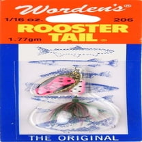Worden's Rooster Tail, Inline Spinnerbait Fishing Lure, 1/16 oz, Rainbow Tux