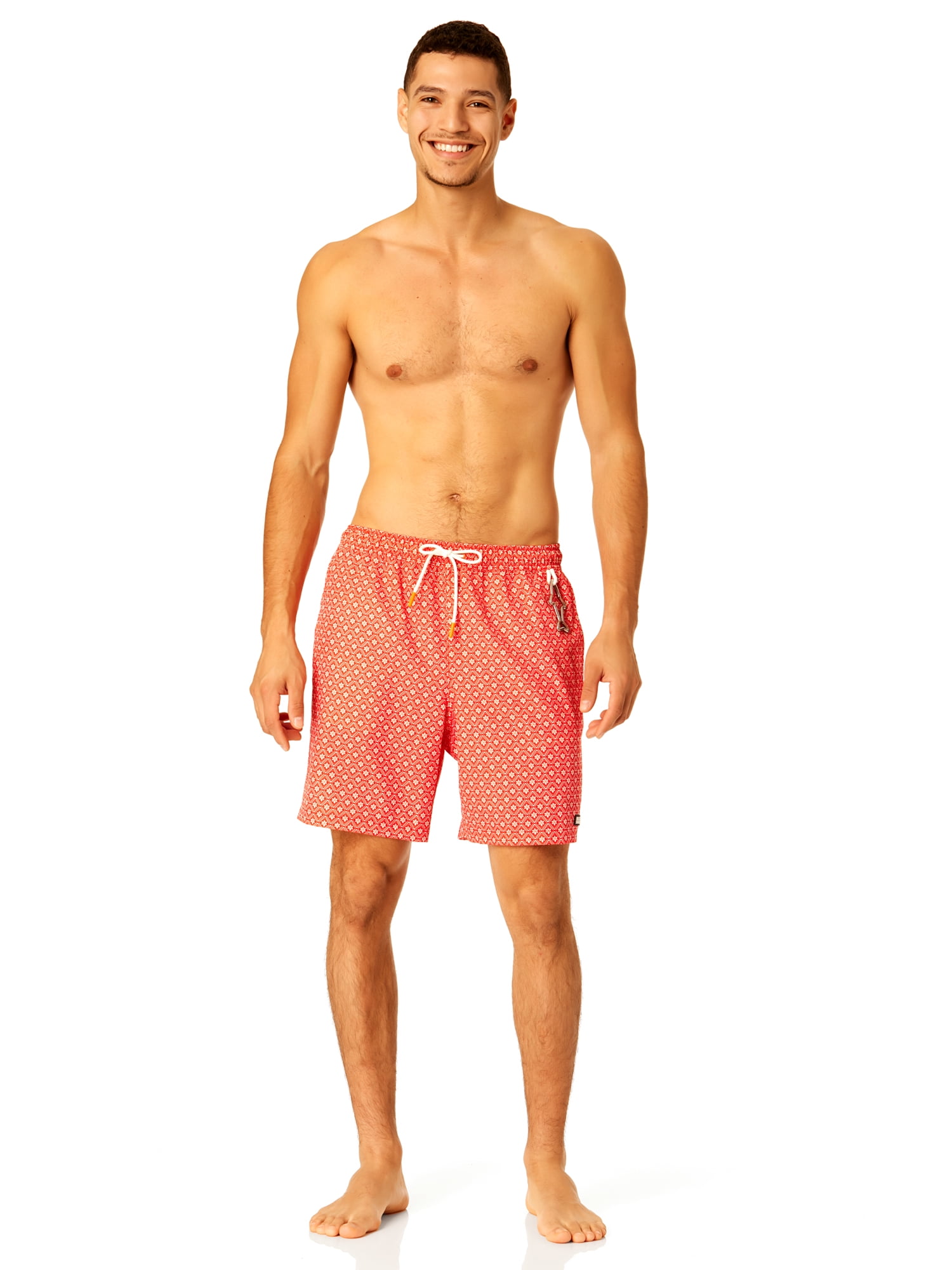 Rugged Shark Men's & Big Men's Swim Trunks, 7" Inseam, Sizes S-3XL