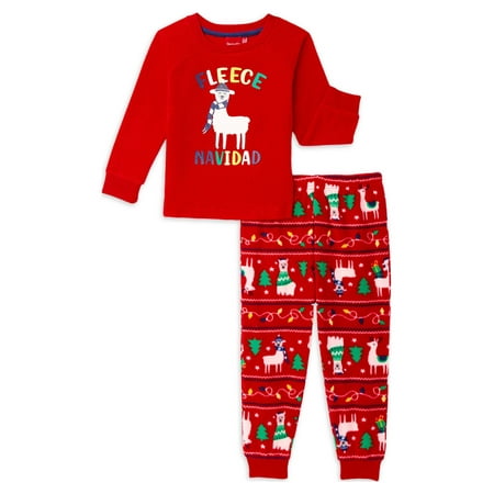 Sleepy Nites Toddler Boys and Girls Unisex Navidad Holiday Matching Family Christmas Pajamas Sleepwear Set, 2-Piece, Sizes XS-XL
