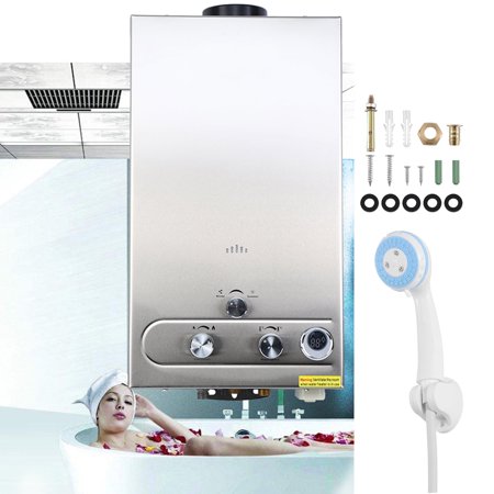 KAYESAMPRA 3.2GPM LPG Propane Gas Water Heater 12L Digital Display Tankless Stainless Instant Boiler Burner For Bathroom RV Camping