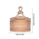 thumbnail image 3 of Vintage Ribbed Glass Jars With Lids Candy Trinket Storage Containers, 3 of 5