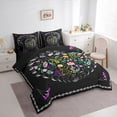 thumbnail image 3 of Homewish Kawaii Daisy Flower 7-Piece Bedding Comforter Set,Boho Bohemain Theme King Bedding Sets,Colorful Floral Leaves Bed Sheets For Kids,Breathable Home Decor Reversible, 3 of 8