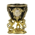 thumbnail image 2 of Jewelry Gift Box for Necklace Swarovski Crystals Faberge egg Lions Black Imperial Egg Jewelry Box (Medium) 2.95 x 6.1-inch Desk Trinkets Unique Boxes, 2 of 18