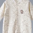 thumbnail image 5 of KPOPLK Baby Boys Pajamas One Piece Boys Button Down Long Sleeve Footless Sleepers for 0 3 6 9 12 18 Months Size 0-3 Months, 5 of 5