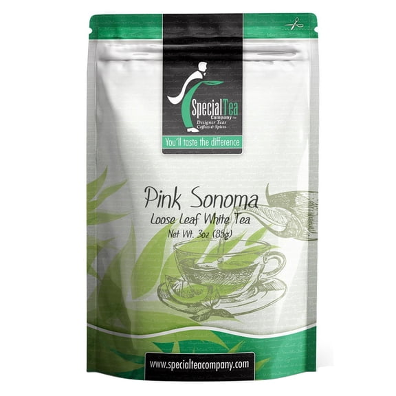 Special Tea Pink Sonoma Loose White Tea, 3 Ounce