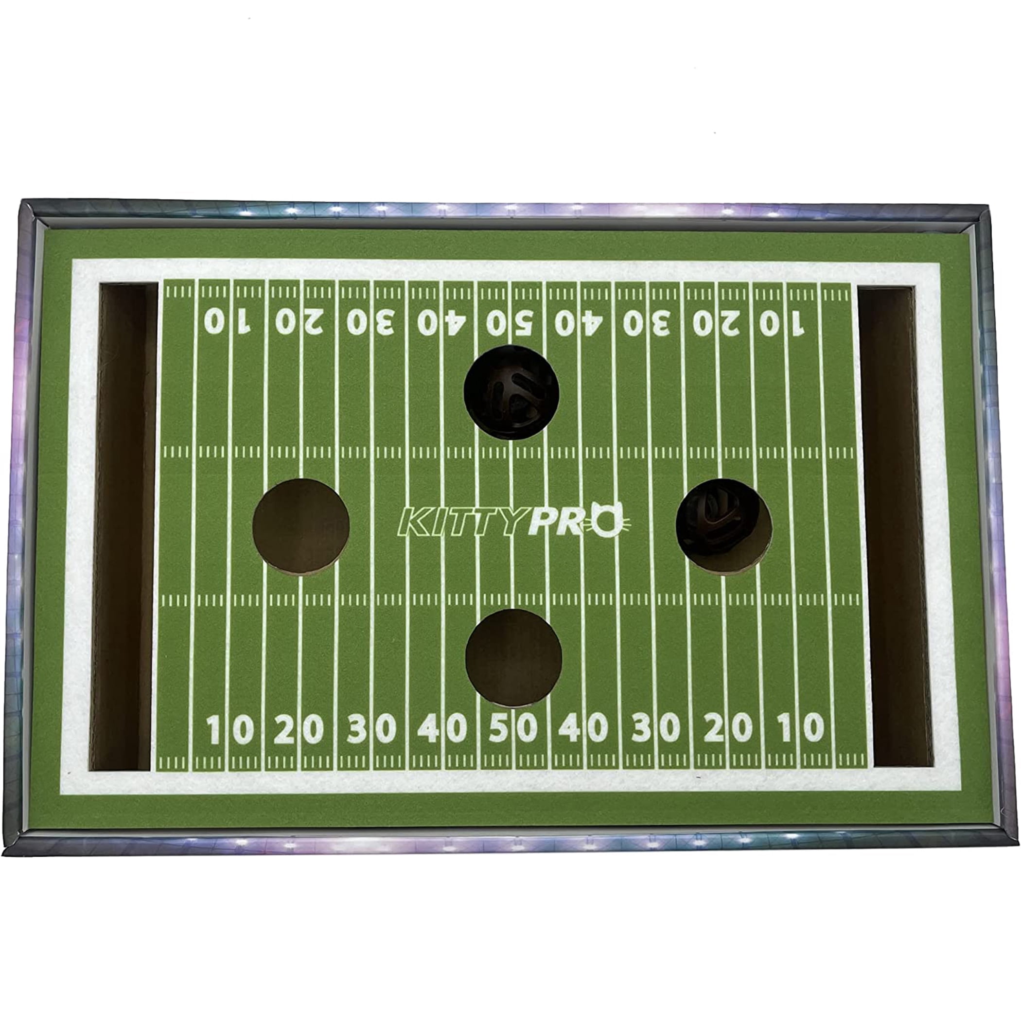Pets First NCAA Cat Scratcher Box Football Field Designed Cat Scratcher & Lounge