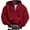 Red, variant on Hpapadks Men Hoodies Solid Oversized Zip Up Hoodies Pullover with Front Pocket Drop Shoulder Hooded Jacket Sweatshirts for Men