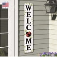thumbnail image 4 of My Word! Welcome Ladybug Porch Board Welcome Sign & Porch Leaner for Front Porch Deck Patio or Wall - Indoor Outdoor Farmhouse Rustic Vertical Home Decor 8"x46.5", 4 of 5