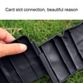 thumbnail image 5 of Tuvgenk Yard Garden Fence 9.6 x 3.9 in Black Resin, Landscape Edging Easy Assembly for Landscape Panels, Patios with Ground Stakes, 5 of 6