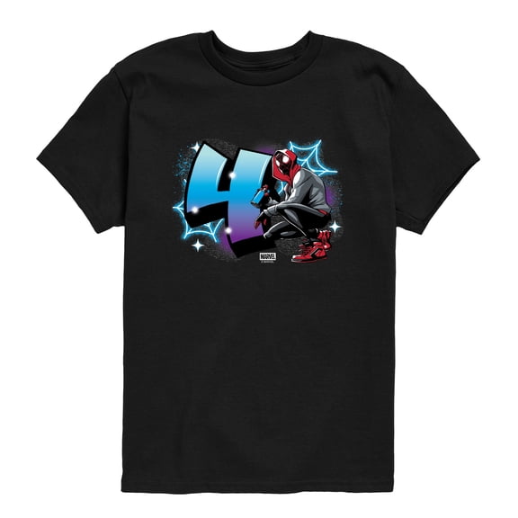Spider-Man - Miles Morales Graffiti Toddler Boys' Toddler Short Sleeve Graphic T-Shirt