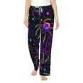 thumbnail image 2 of Goofa Multi-colored Spiders Printed Soft Pajama Pants for Women, Wide Leg Comfy Casual Lounge Yoga Pants-X-Large, 2 of 9