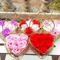 thumbnail image 2 of CNKOO Boc 1 Set Artificial Flower Realistic Looking Eye-catching Wrought Iron Eternal Soap Rose Flower with Exquisite Iron Box Set for Home, 2 of 10