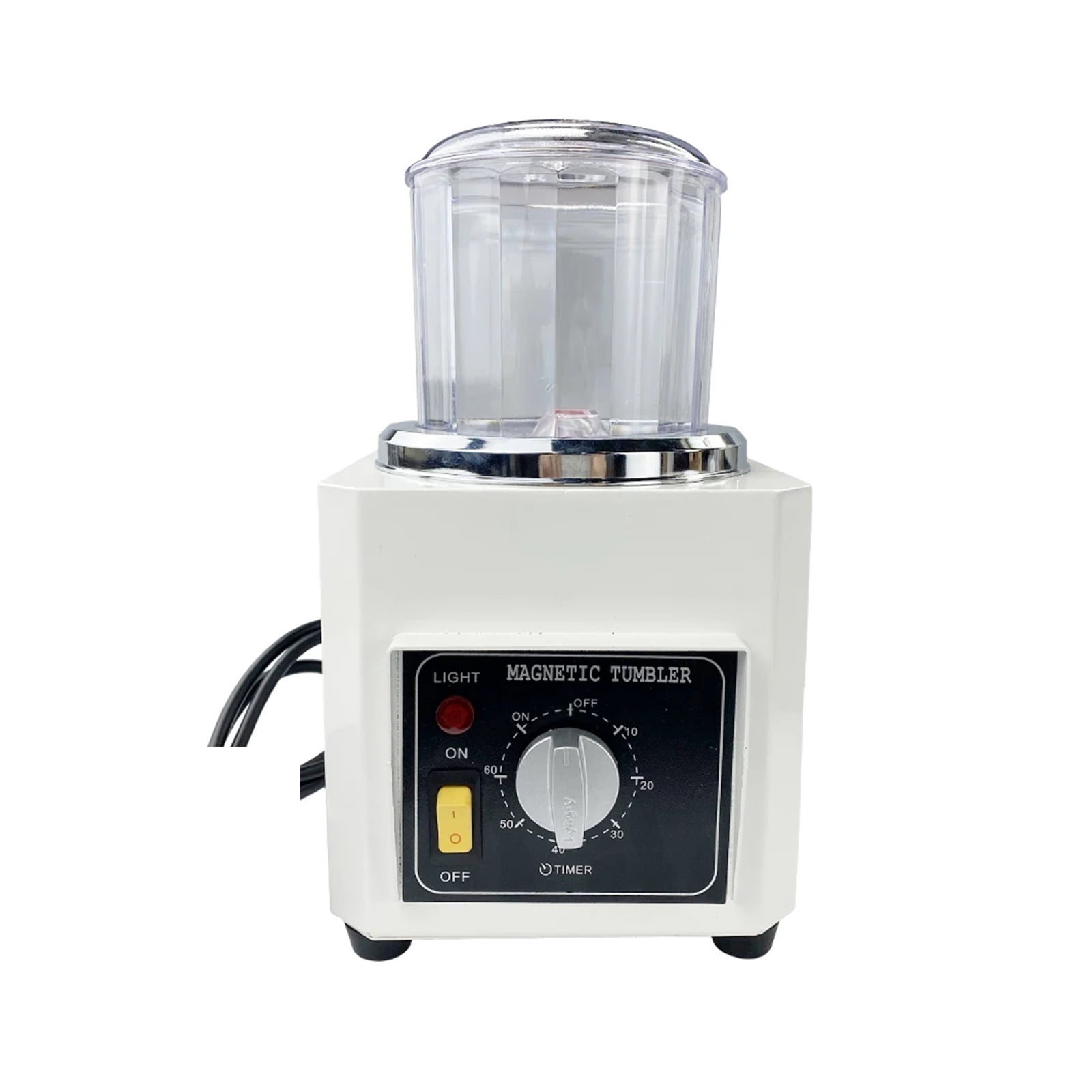 KT-90 Magnetic Polisher Tumbler AC Mini DIY Jewelry Polisher Finish Cleaning Tool ,Easy to Use