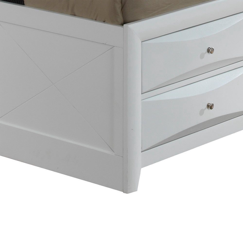 Glory Furniture Marilla King Storage Bed in White Color